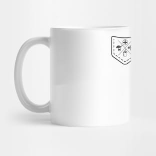 Essential pocket logo - black Mug